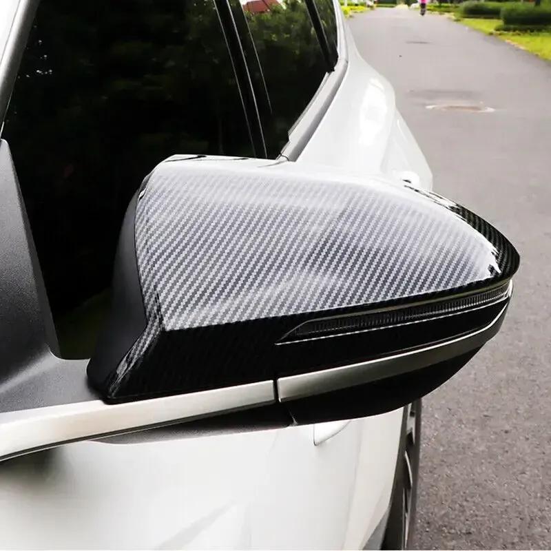 For Hyundai Tucson NX4    ABS Car Rearview Side Mirror Cover Wing Cap Exterior Door Trim Adhesive Sticker Parts