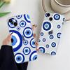 Gorgeous Eyes Blue Evil Eye Print Phone Case For IPhone 14 Plus Pro Max 12 13 11 Pro Max Mini X XR XS Transparent Back Covers