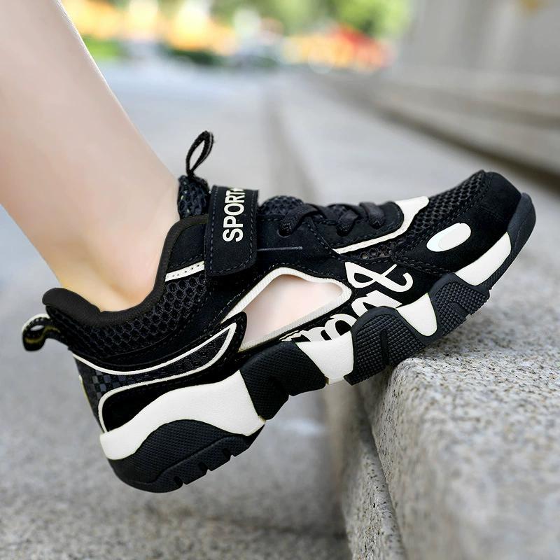 Zapatos Deportivos Transpirables de Verano para Niños con Diseño de Envoltura en la Cabeza, para Niños Medianos y Grandes, Zapatos Guapos, Ligeros y Antideslizantes