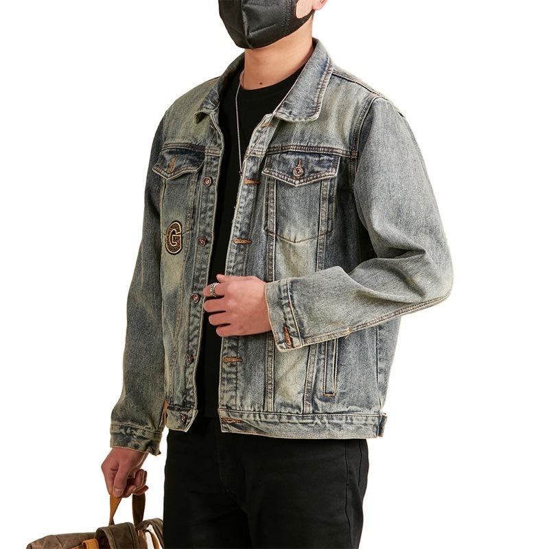 Denim Jacket Men's Spring and Autumn New Retro Handsome Jacket Top