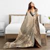 Language of Flowers Alphonse Mucha Blankets Quality Warm Soft Bedding Throws Winter Kids Couch Chair Fashion Bedspread
