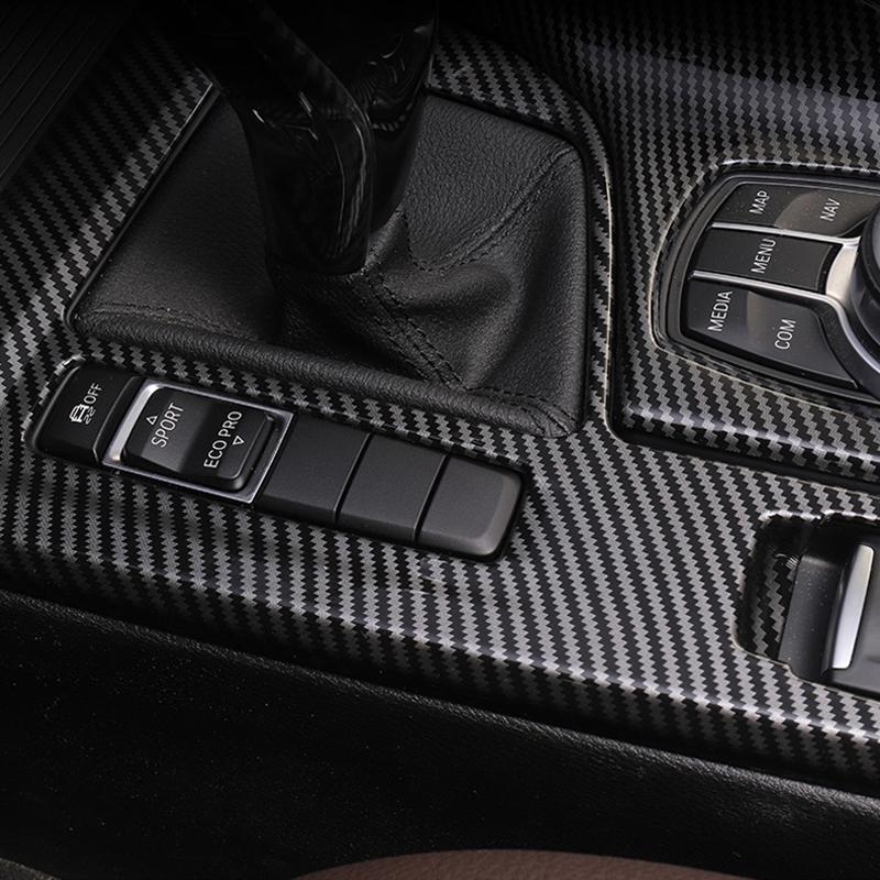 För BMW X1 F48 X2 F39 2016 2017 2018     ABS Bil Interiör Växellåda Panel Cover Trim Ram Tillbehör