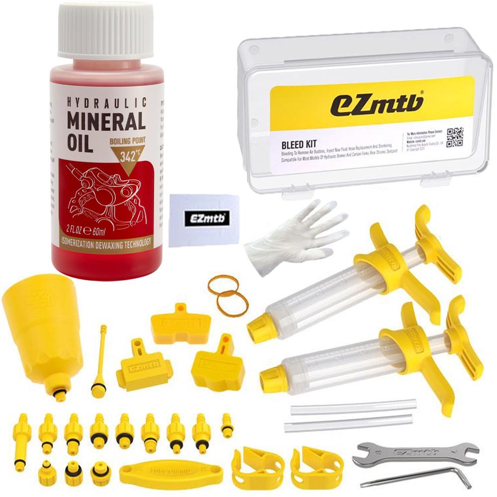 60Ml Bicycle Brake Oil Mountain Bikes Maintenance Brake Fluid Mineral Oil System Fluid Bike Repair Accessories Oil Injector