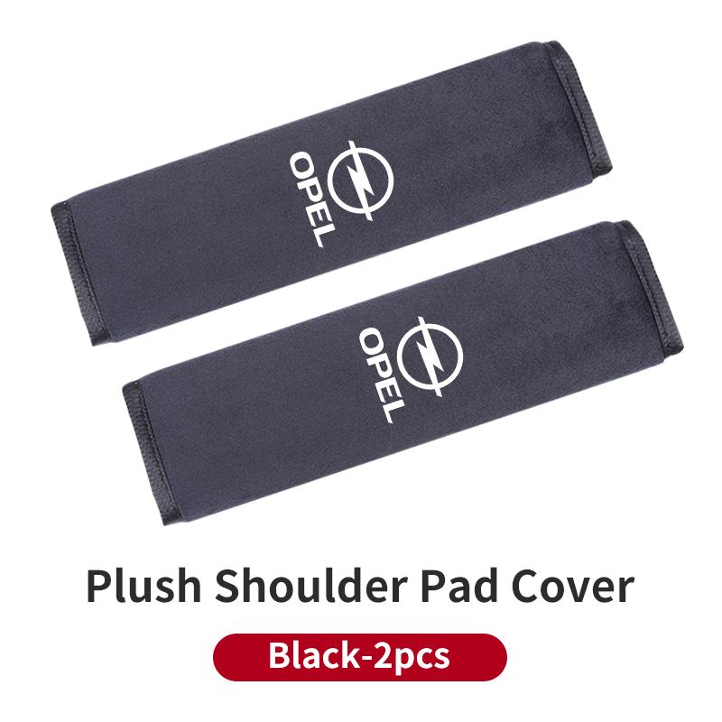 BBGL9 Car Flannel Shoulder Pads Padded Shoulder Protector Accessories For Opel Corsa Astra Insignia Vectra Zafira Meriva Mokka