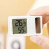 Thermometers Hygrometer Solar Powered Desktop Temperature Humidity Meter Gauge with LCD Display for Baby Room Office