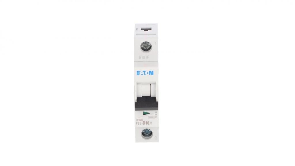 Circuit breaker 1P D 10A 6kA AC PL6-D10/1 286543