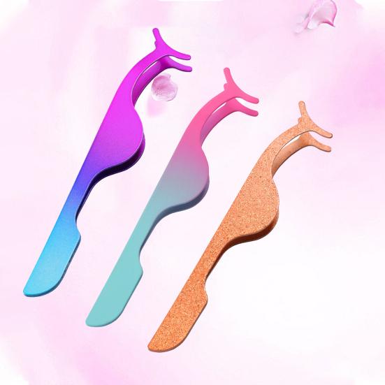 Professionelle falsche Wimpernpinzette, multifunktionale elastische Schönheitswerkzeuge