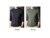 Romon Men's Crew Neck Wool Sweater - Long Sleeve Knitted Top for Spring, Autumn, and Winter