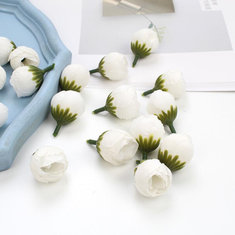 20Pcs Silk Rose Heads Artificial Flowers for Wedding Party Home Decor Diy Craft Wreath Making Fake Flower Gift Set