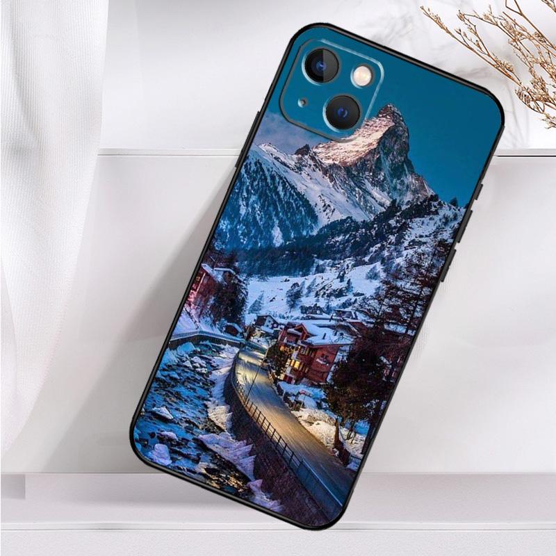 Zermatt Matterhorn Schweizer Berg Stoßfeste Hülle Für iPhone 17 11 14 15 16 Pro Max Plus 12 13 Mini 16e 17 Air Handyhülle