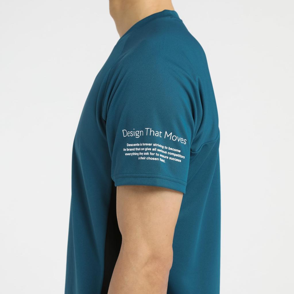 DESCENTE Short Sleeve Volleyball Easy To Move Raglan for Men and Club GR00 Shirt, Moisture-Wicking, Quick-Drying, Breathable, In, Sleeves, Women,