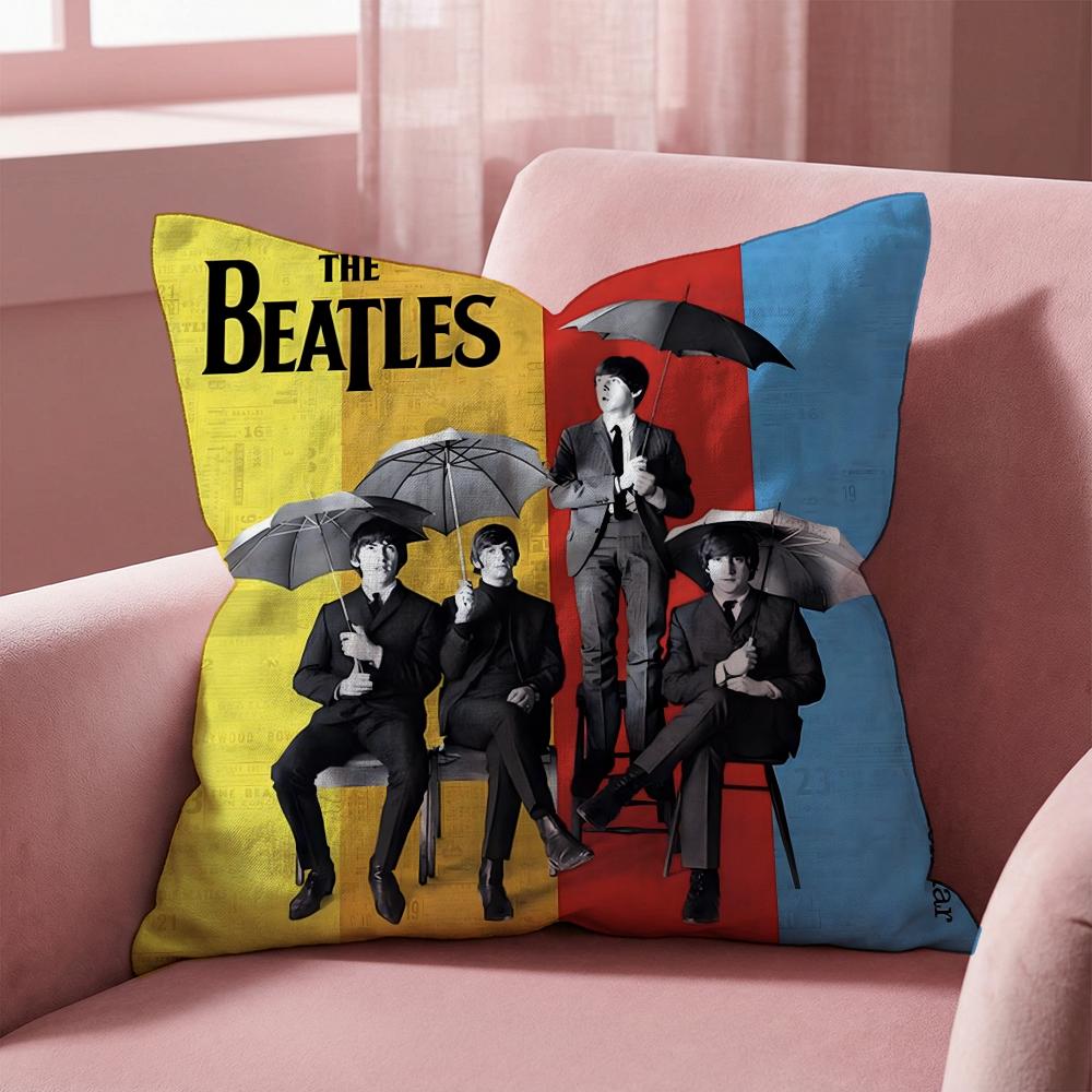 The Band T-The B-Beatles Cushion Cover Multi-Scene Pillow Cover for Home & Car - Reversible, Soft & Durable for Daily Use