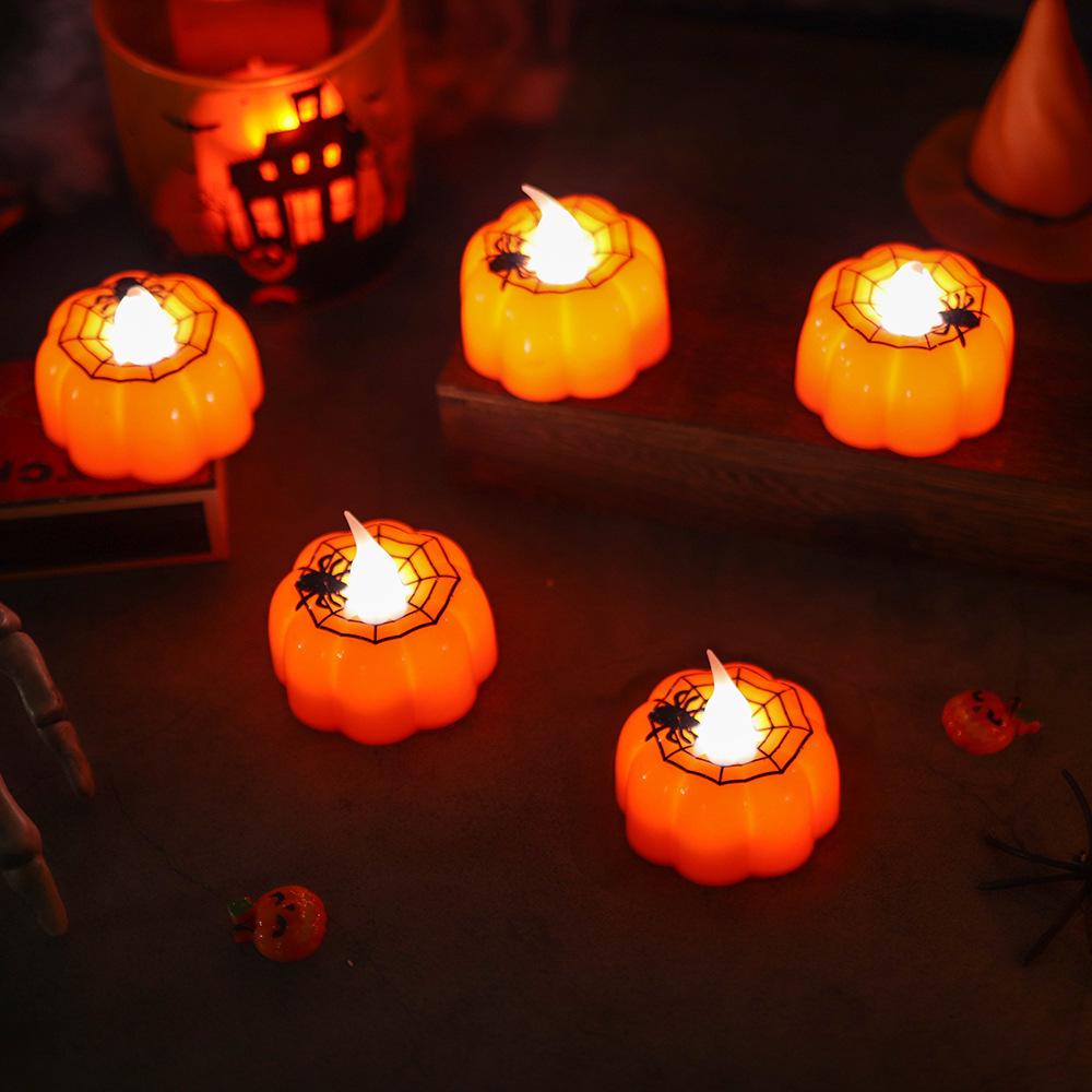 LED Halloween Pumpkin Candle Lamp Decoration Ornament
