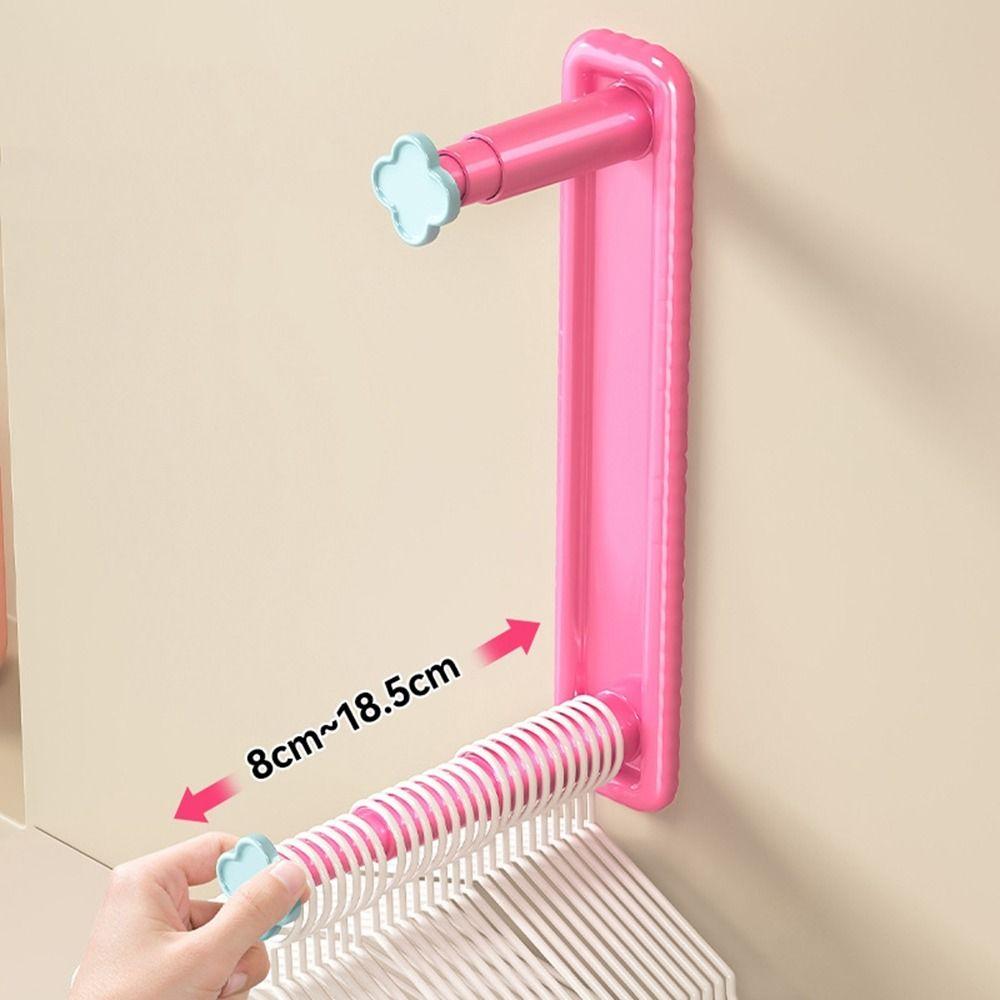 Plastic Clothes Drying Rack Punch-free Balcony Hanger Organizer Balcony Hanging Rack  Wardrobe