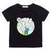 T-shirt Bambino Cartone Animato Simon Super Coniglio 100% Cotone Carina Ragazzi Ragazze Manica Corta Stampa Manga Top Bambini Casual Toddler Estate