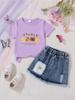 Set di gonne casual in denim alla moda per bambine