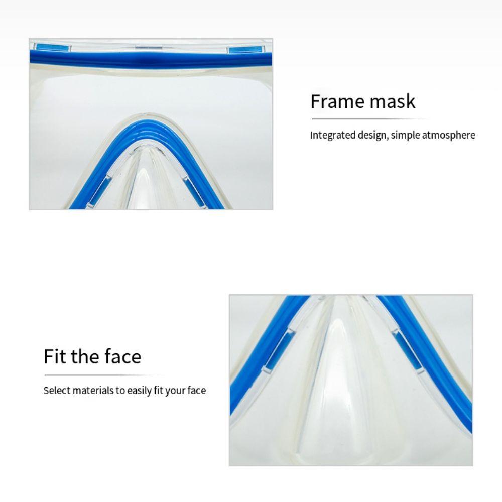 with Nose Cover Child Diving Mask PC Glass Pool Swim Eyewear Snorkel Swimming Goggles  3-8Year Olds