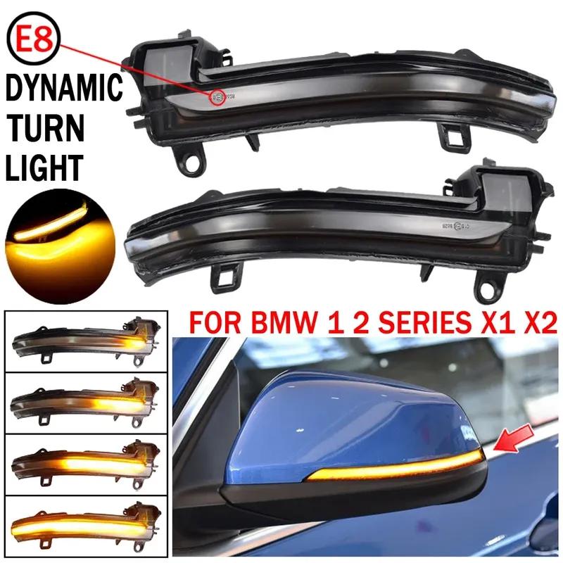 For BMW X2 X1 F48 F49 1/2 Series F45 F46 F52 Sedan 2016-2018 Rearview Mirror Blinker Indicator LED Dynamic Turn Signal Light