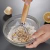1PC Danish Dough Whisk Stainless Steel Hand Mixer Blender Egg Beater Poking Bar Pastry with Wooden Handle Baking Tools