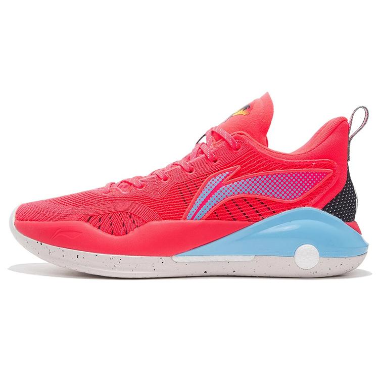 

LiNing YuShuai 15 V2 Anti Slip Wear Resistant Low Top Basketball Shoes Fluorescent Flame Red 45