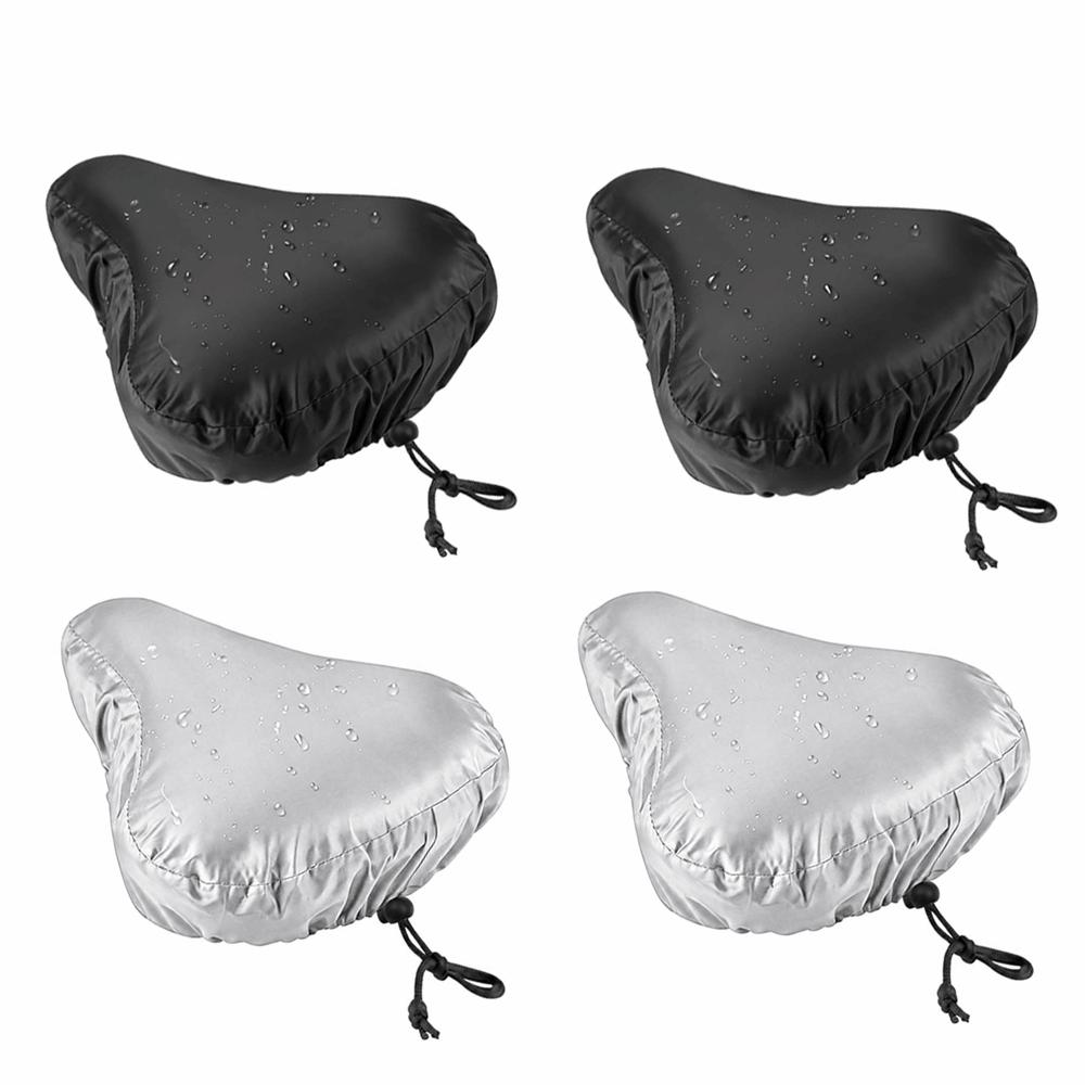 4PCS Washable Bicycle Saddle Cover with Drawstring Cycling Seat Cushion Cover  Bike Seat Protection
