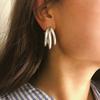 1 Pair Women Retro Simple C-shaped Ear Studs