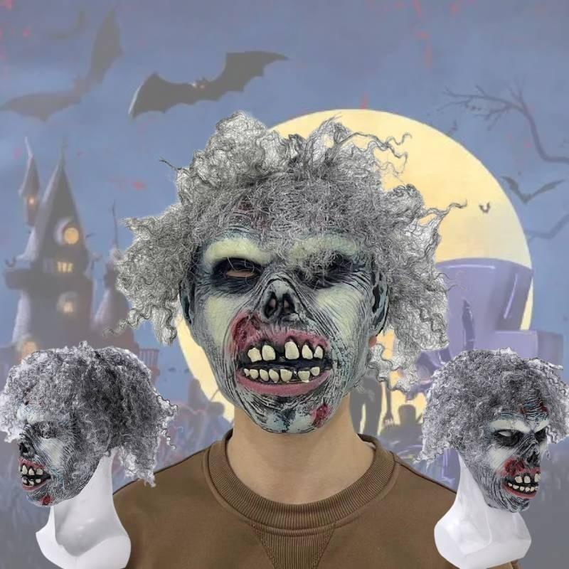Mask Zombies Latex Halloween Prop Cosplay Accessories Decor Haunted Room Escape