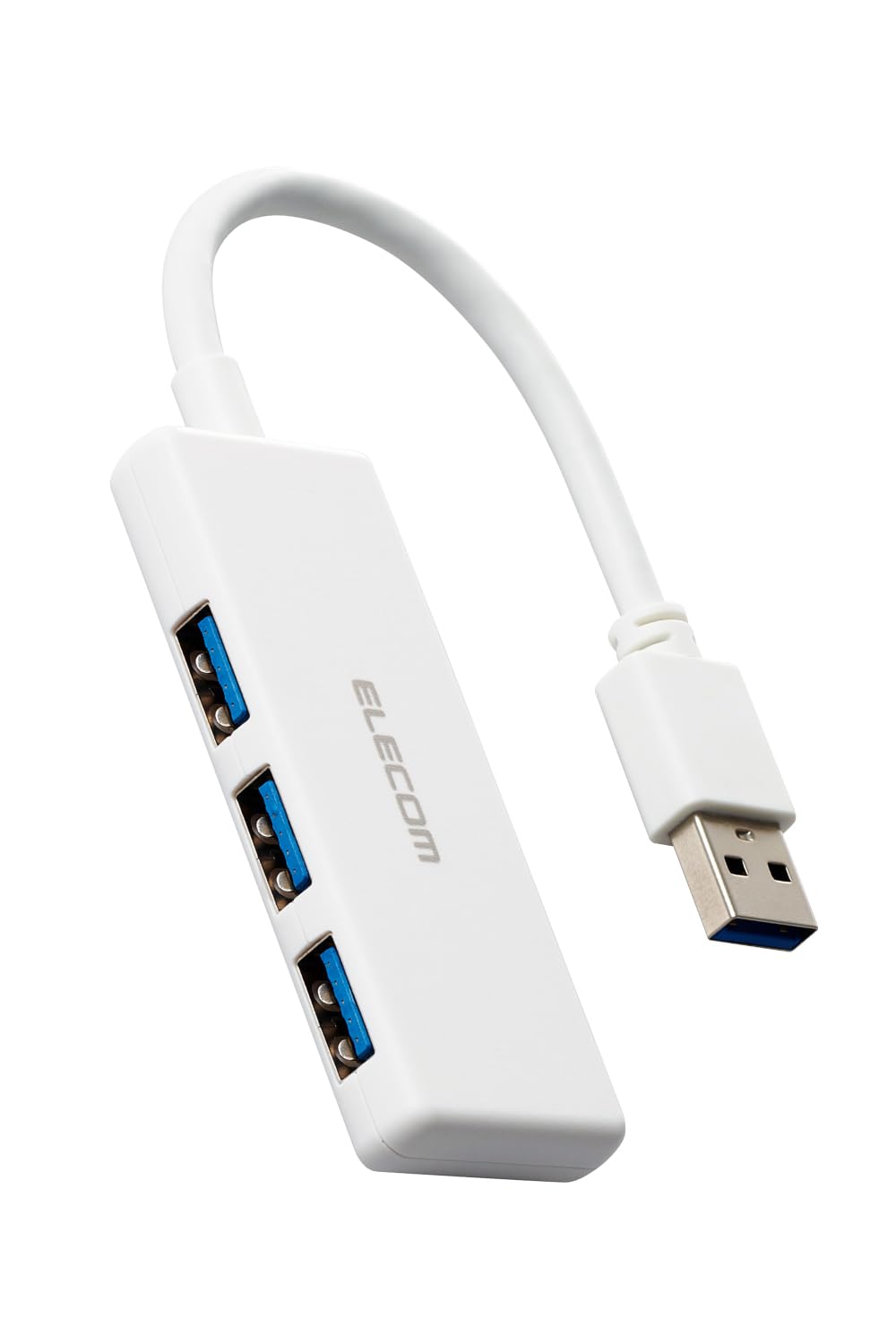

Elecom USB-концентратор с питанием от шины 3 порта, белый USB3.0 U3H-H030WH белый