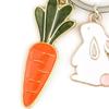 Sturdy Alloy Rabbits Keychain With Enameled Drip Designs For Keys Bags And Gifts