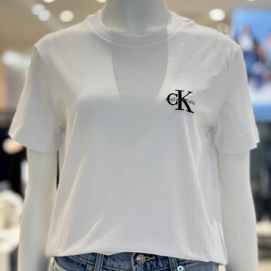 Calvin Klein 25SS Women's Regular Fit Small Monogram Logo T-Shirt