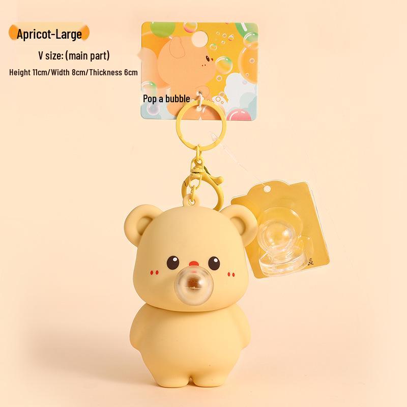 Authentic Cartoon Bear Keychain Doll Backpack Pendant - Perfect Ornament or Christmas Gift