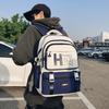 New backpack, male and female students schoolbag, large capacity, fashion trend, casual backpack, simple bag