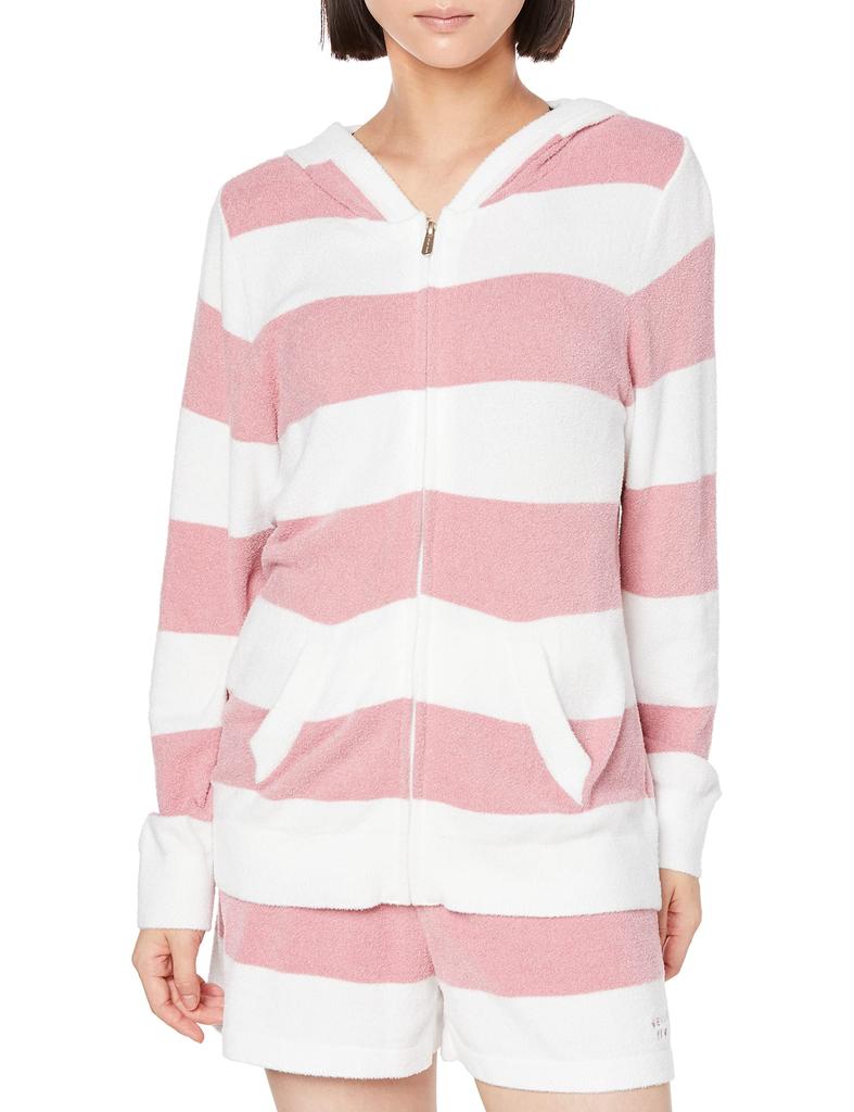 gelato pique Smoothy Lite2 Striped Parka Rose (PWNT232001) Women's