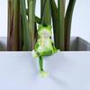 Miniature Frog Figurines Plant Decorations for Pots, Funny Frog Garden Decor Outdoor Gifts Women Frog Statue Planter Hugger