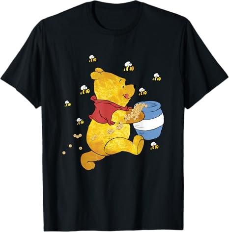 Winnie The Pooh Honey Jar And Bees Graphic TShirt Size S 4xl S