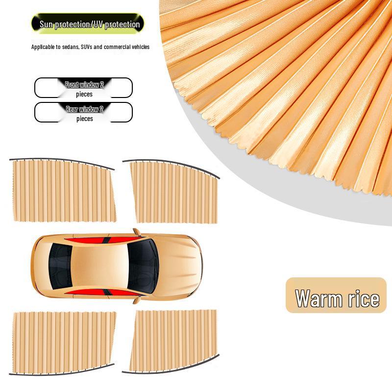 Magnetic Car Window Sunshade Curtains for Privacy and UV Protection