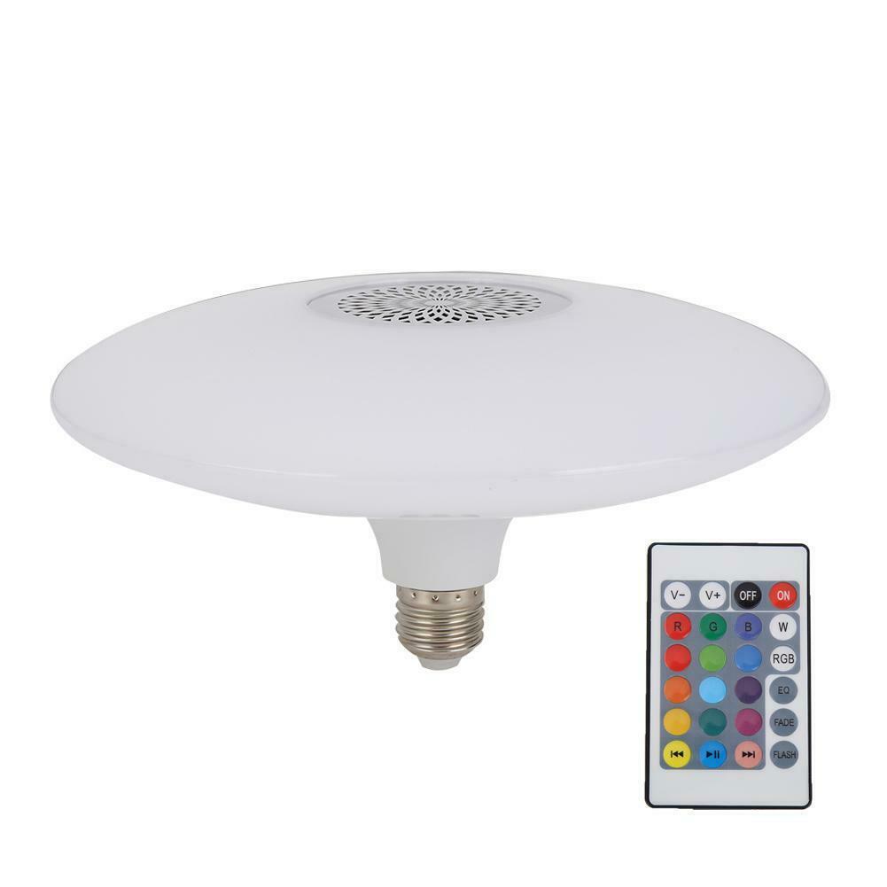 48W/28W/18W LED Ceiling Light Bulb with Bluetooth Speaker Dimmable Modern Music Lamp with Remote for Home Party 16/23/30cm