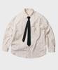 TY [Tie Set] Op Light Stripe Shirt, Ivory Brown