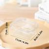 Rectangle Plastic Cake Box with Lid 50Packs Transparent Cake Cups Tiramisu Dessert Cake Packaging Box with Lid Wedding Party