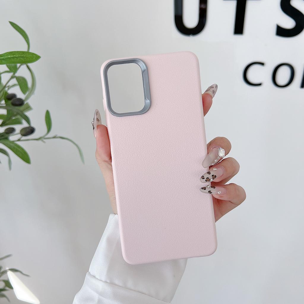 Suitable for Samsung S25 Leather Pattern Mobile Phone Case Solid Color Non-slip A16 Paintable A36tpu Mobile Phone Protection Case