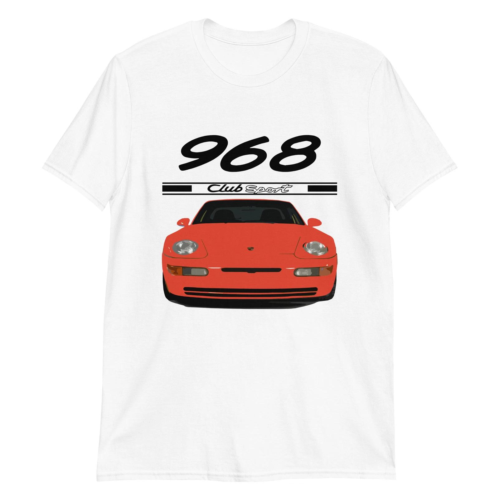 

Red 1993 968 Clubsport Short-Sleeve Unisex 100% Cotton T-shirt Mens Tees Top S