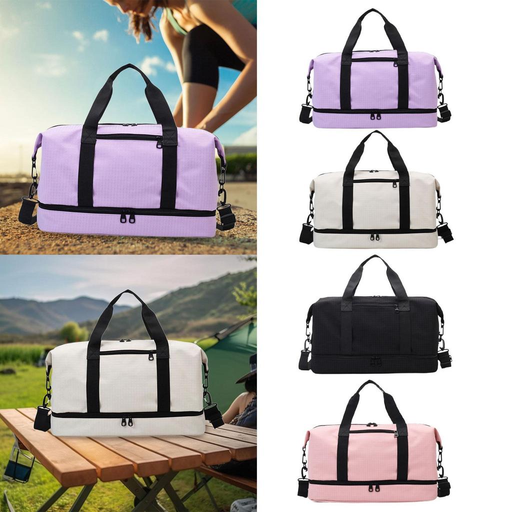 Mini Duffel Bag Waterproof Portable Oxford Cloth Shoulder Bag Tote Airlines Gym Bag for Outdoor Women Men Holiday Camping Hiking