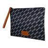 Kenzo New Vintage Logo Print Commuter Clutch Bag Men Clutch Bag Black 5PM602F3699