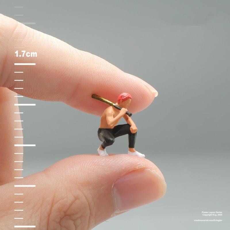 Detailed Miniature Resins Collectibles 1/64 Scale Handcrafted Figures Perfect For Model Train Layouts And Dioramas