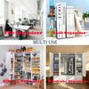 2pcs 8-Compartment Transparent Acrylic Desktop Organizer - Multifunctional Space-Saving Storage for Books, for Home Organization