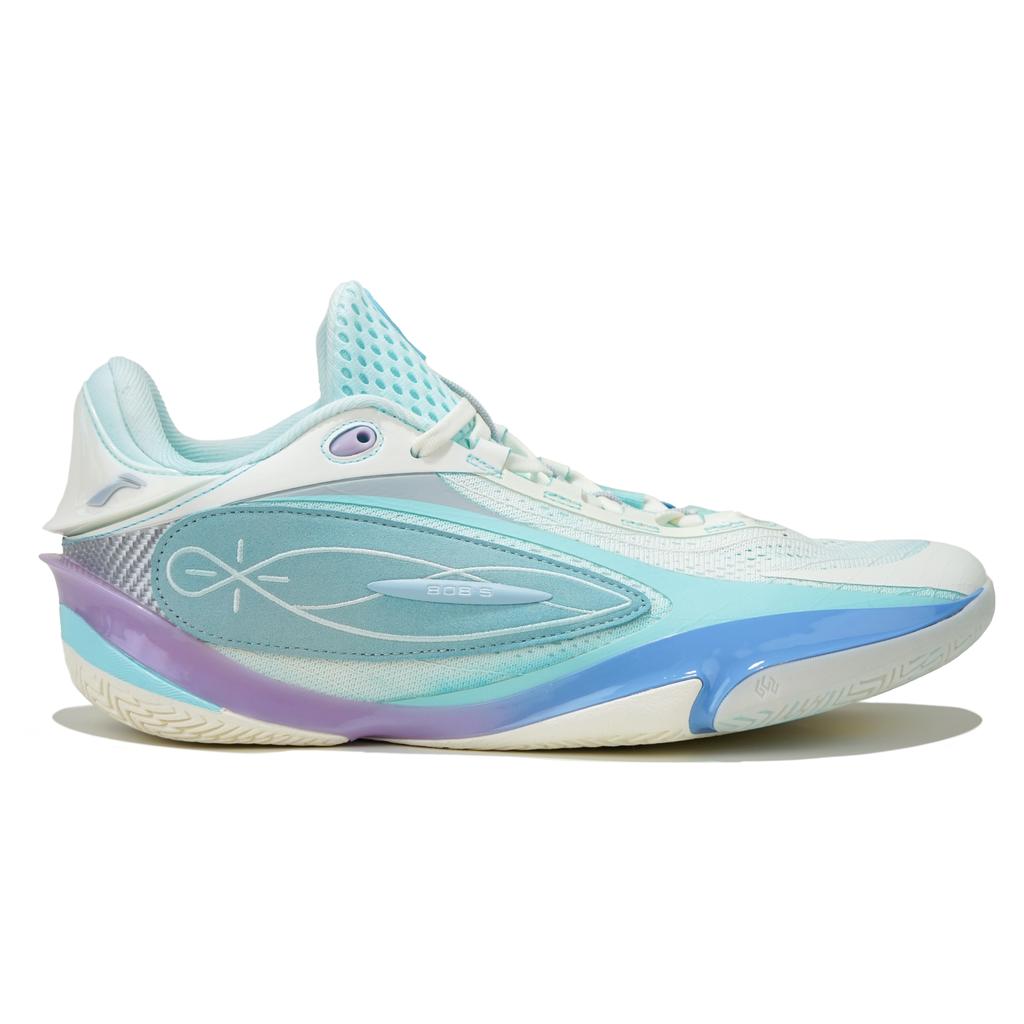 Li Ning Wade 808 5 ULTRA Low top Basketball Shoes Men's Blue Pink Mismatched ABAV015-4(Team-808)