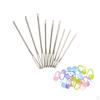 20 Pieces Knitting Crochet Locking Stitch Markers with 9 Big Eys Blunt