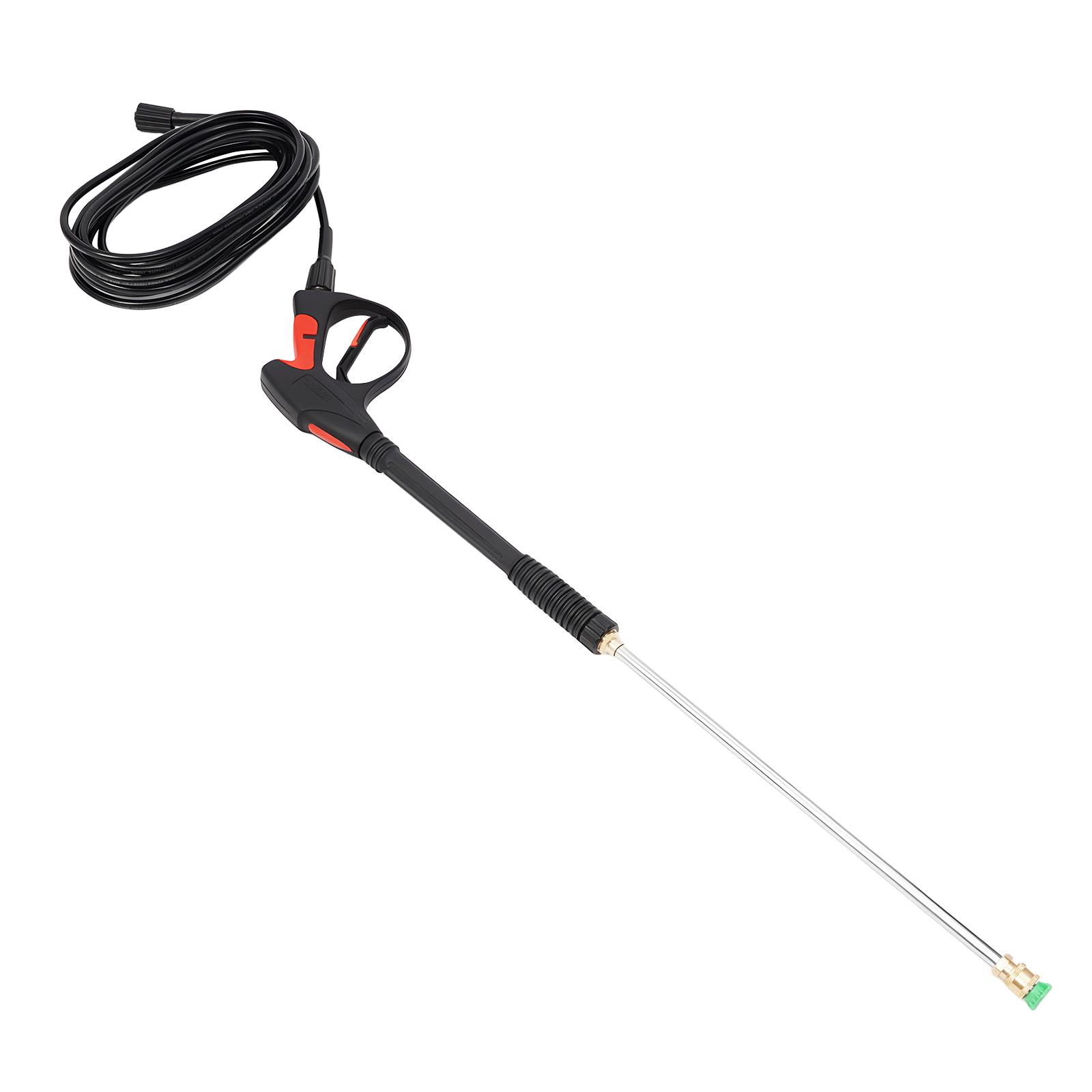 

3000 PSI Pressure Washer Gun Power Washer Spray Gun Kit with Universal M22 Connector and 5 Quick Connect nozzles Corded Electric чорний