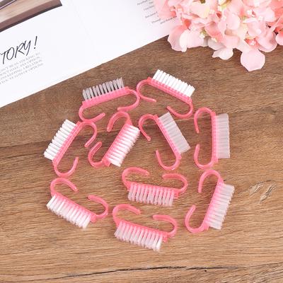 10Pcs Escova de limpeza de unhas Cuidados com os dedos Escova de limpeza de pó para unhas Ferramentas de manicure
