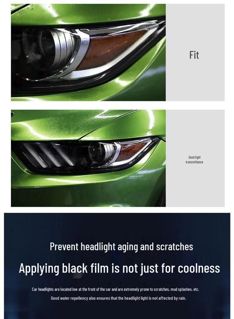 2023 Ford Escape Schwarze Scheinwerfer- & Transparente Rücklichtfolie für Mondeo, Explorer